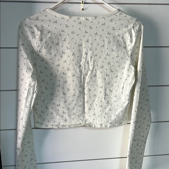 Forever 21 Long Sleeve Floral Crop Top Size:M - Picture 6 of 9